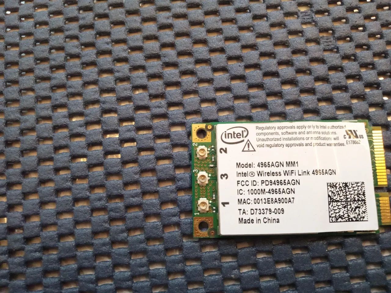 Placa de Rede Intel 4965AGN MM1