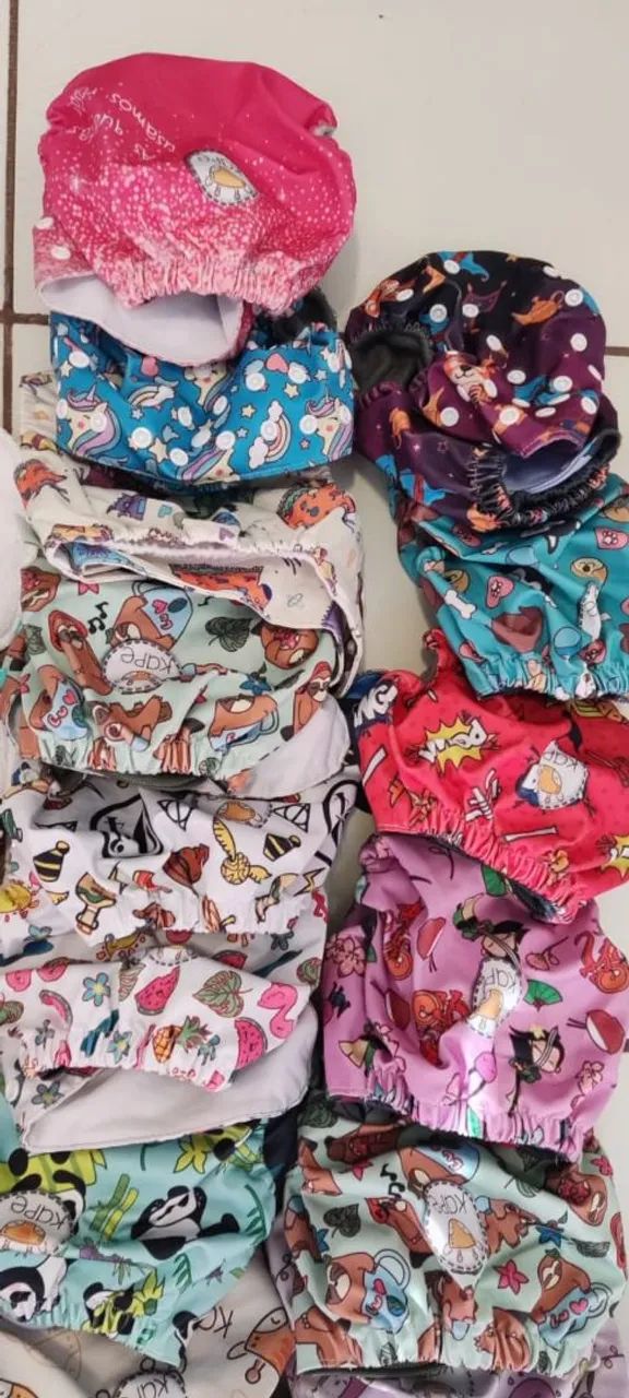 Fraldas ecológicas/reutilizáveis - kit completo! - Foto 5