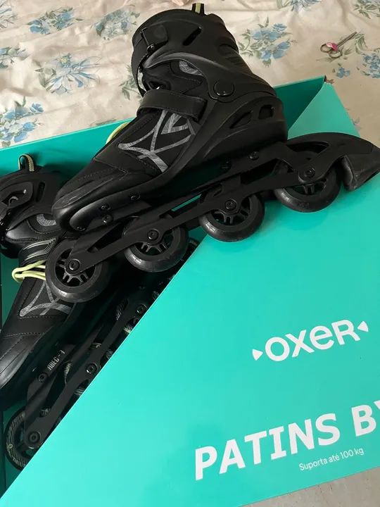 Patins Inline Adulto - Tamanho 41 oxer - Foto 2
