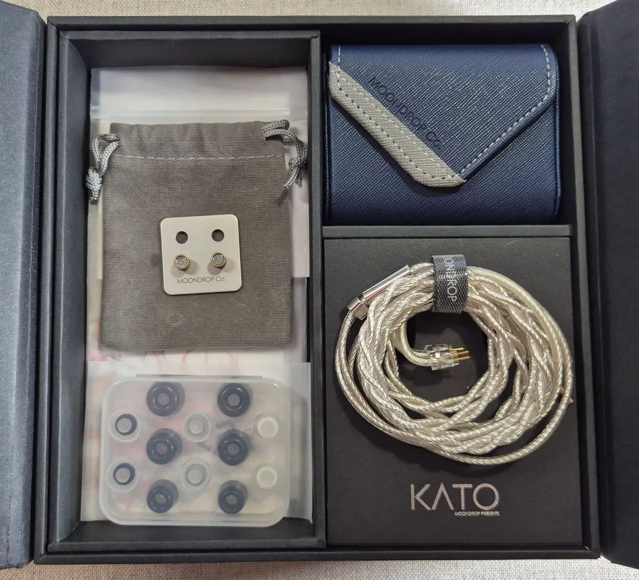 Fone de ouvido in-ear Moondrop Kato Azul - Foto 3