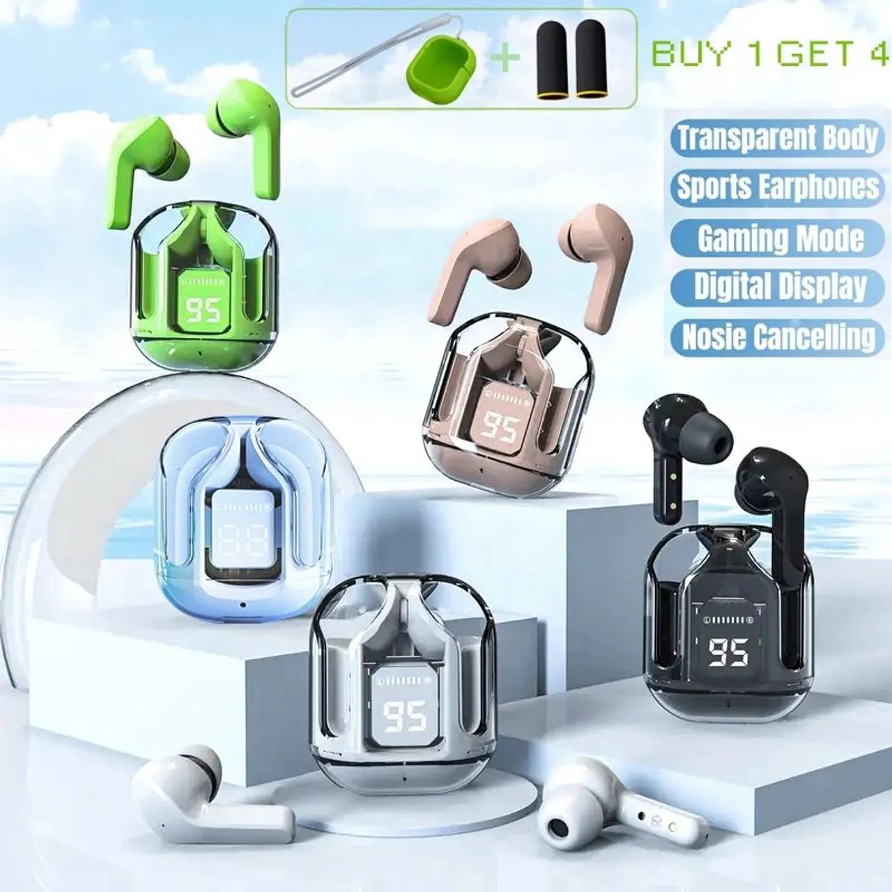 Fones de Ouvido Bluetooth TWS com Display Digital - Novo - Foto 3