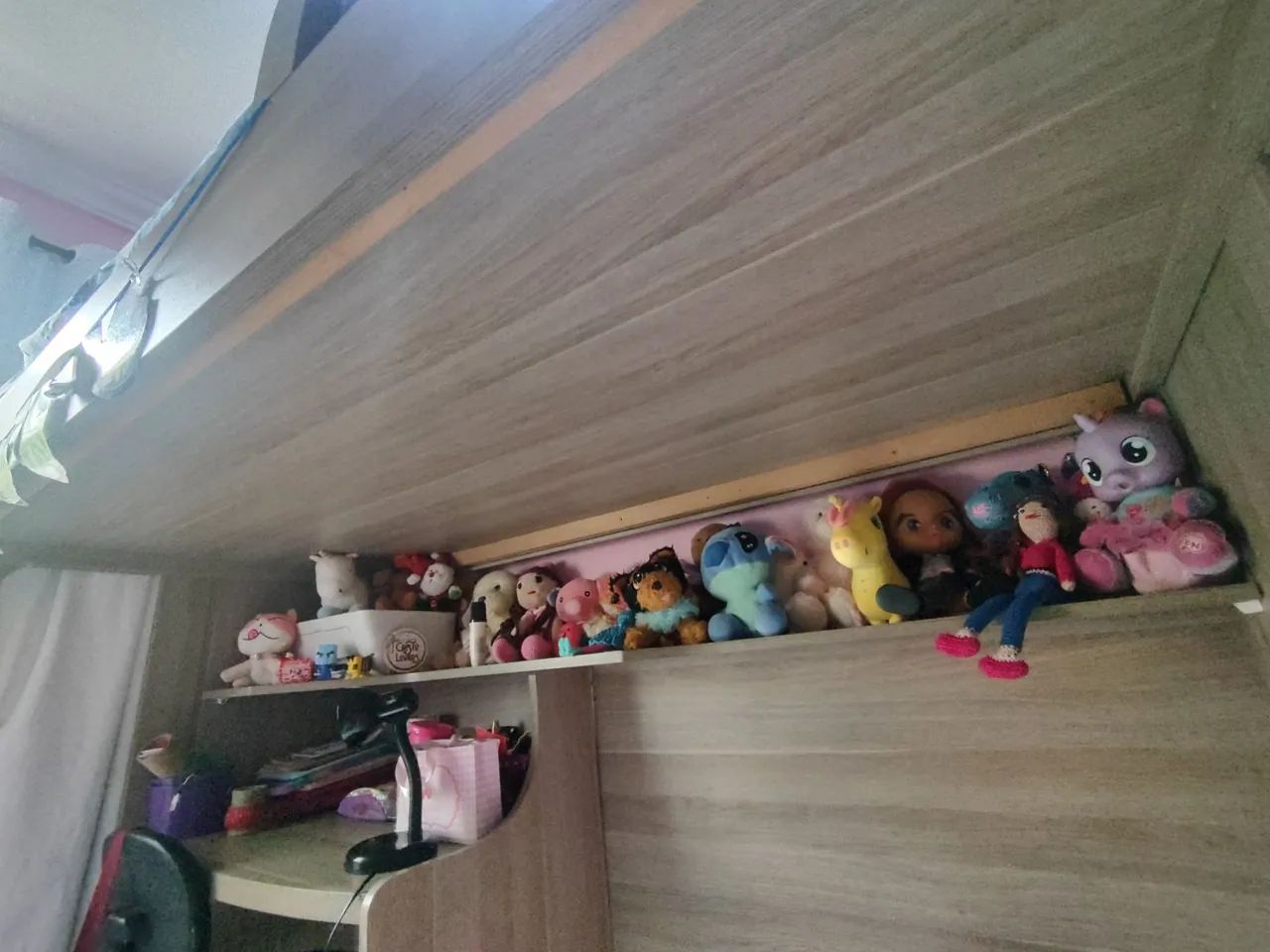 Cama solteiro com escritório 64596145151362121