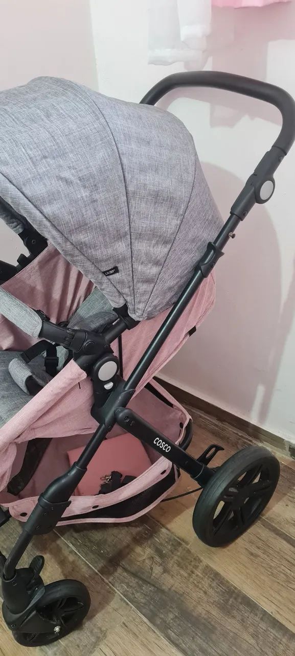 Carrinho de bebê + bebê conforto seminovo - Foto 3