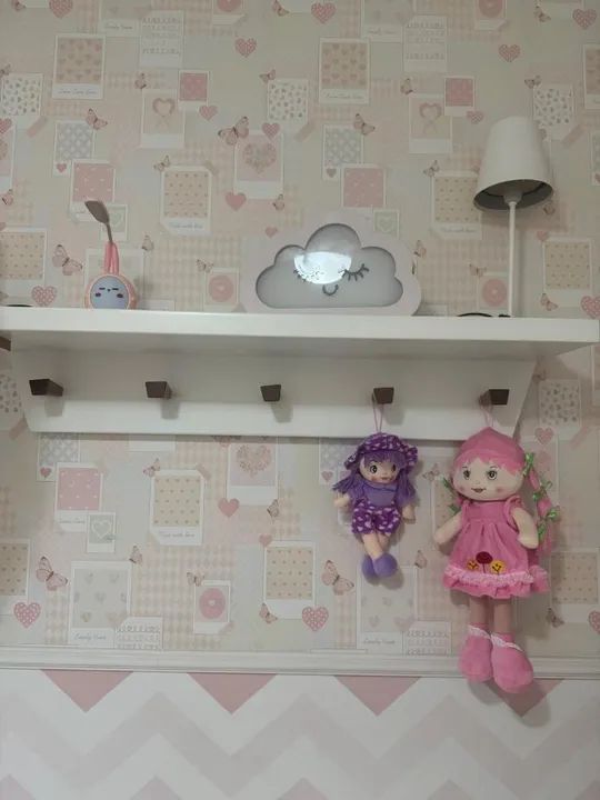 Jogo de Quarto Infantil (Berço, Cômoda e Prateleira) - Foto 6