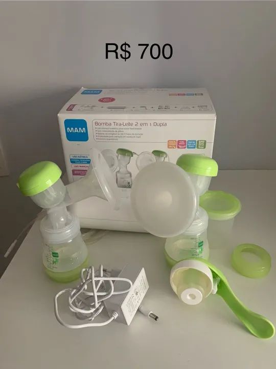 Bomba de Leite MAM Tira-Leite 2 em 1 Dupla
