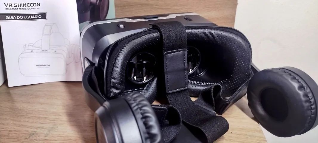 Óculos VR para Celular c/ fones e controle - Foto 2