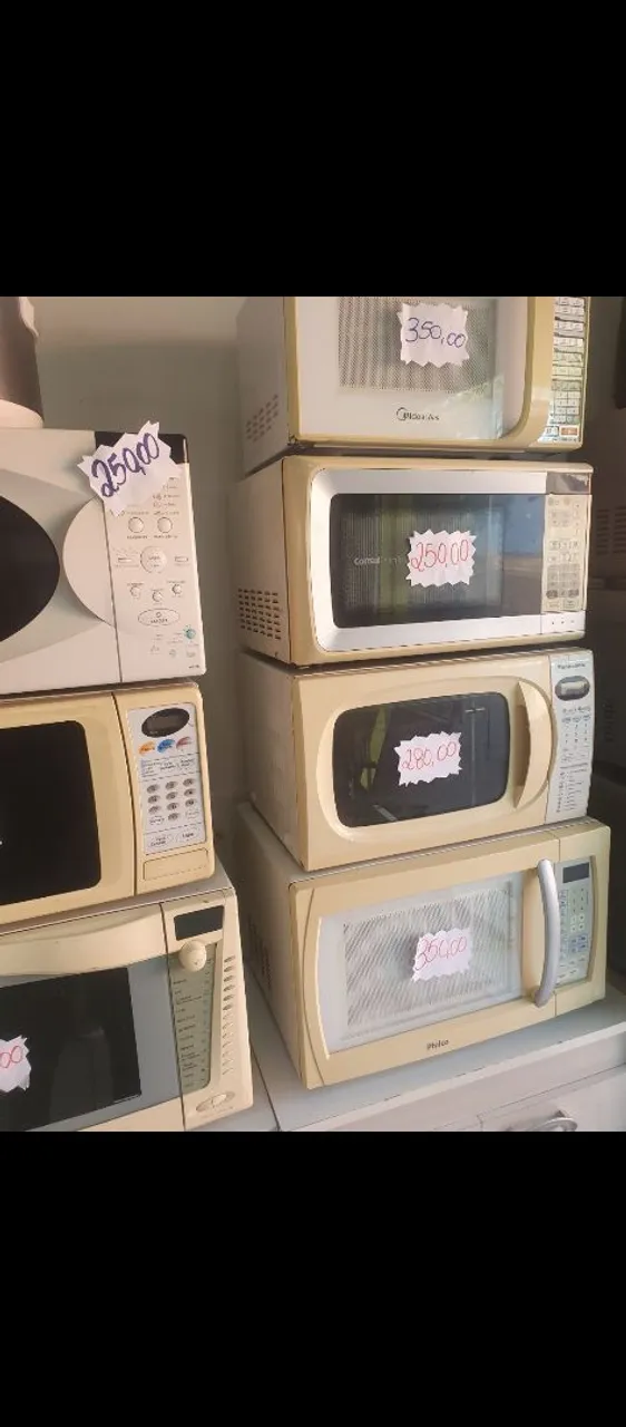 Microondas com preços variados