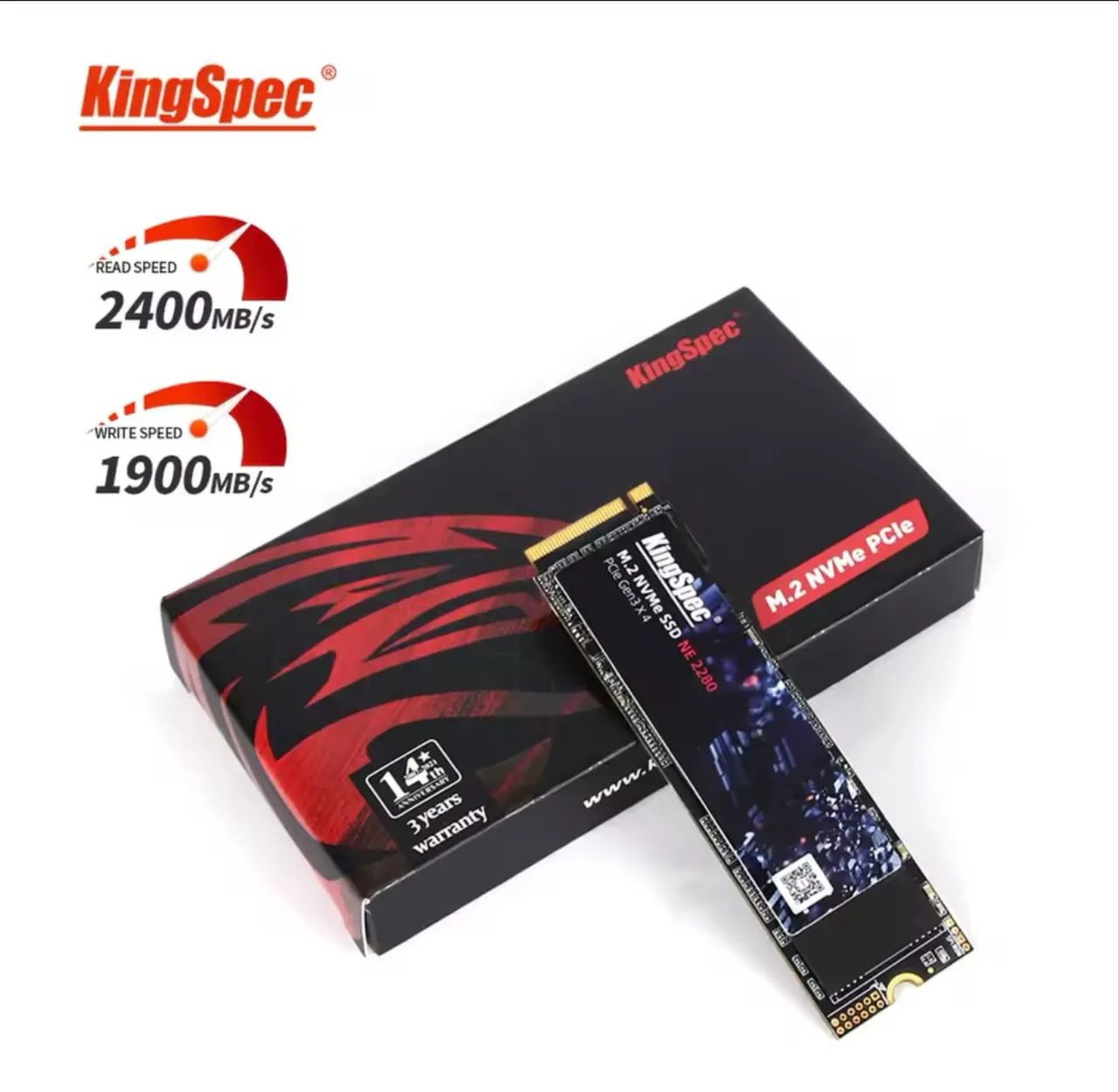 SSD 2TB kingspec m2 nvme 2280 - Foto 2