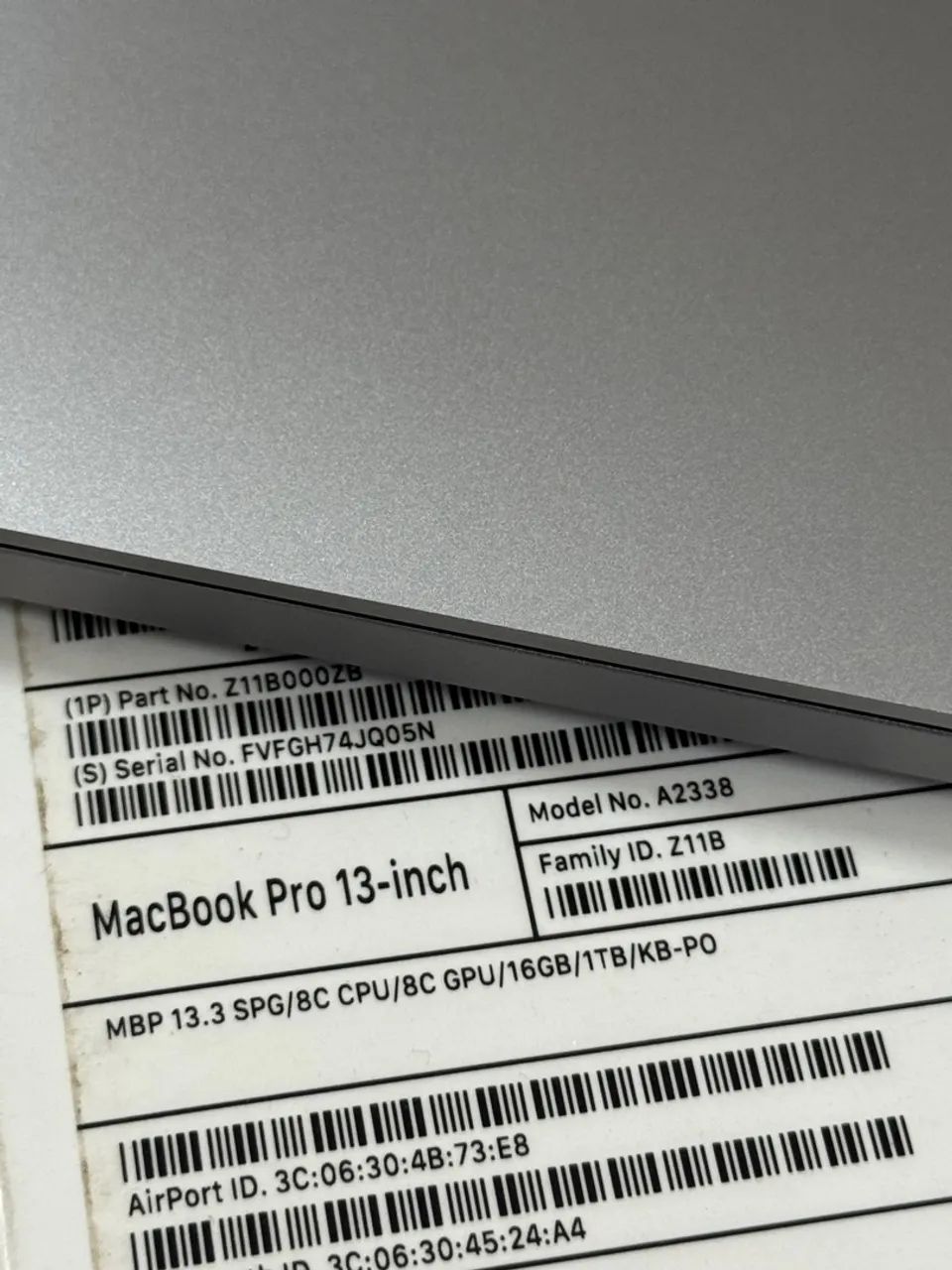 MacBook Pro 13 M1 1TB 16GB custom KO PT-BR - Foto 2