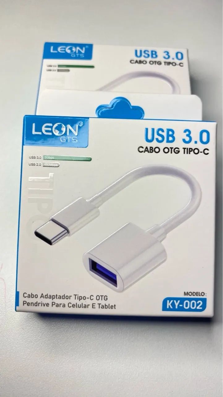 Adaptador USB 3.0 OTG Tipo-C para Celular e Tablet - Foto 3