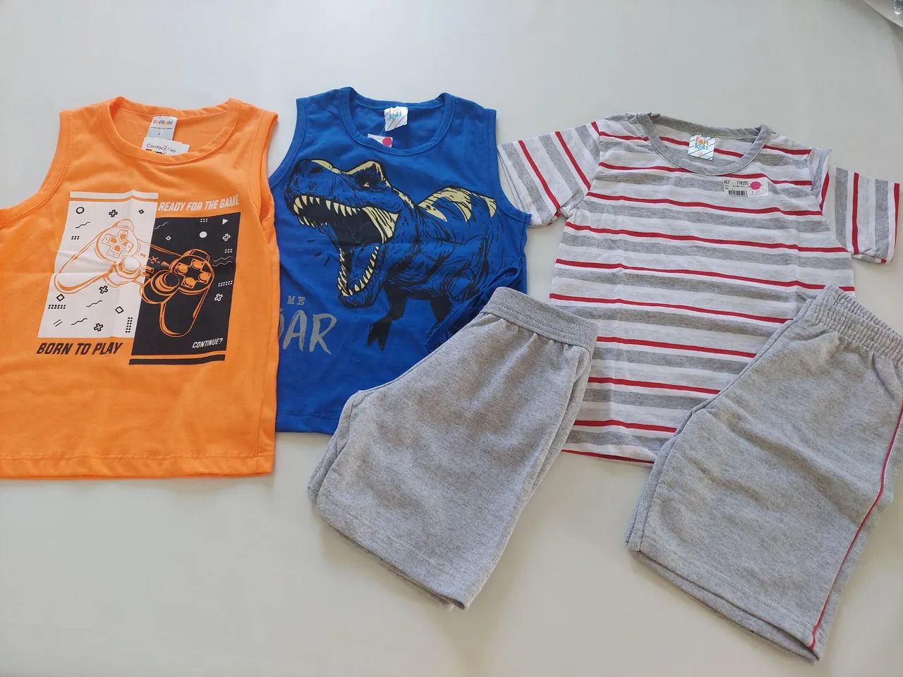 Combo peças infantis novas, tamanhos 4, 6 e 8 - Foto 4