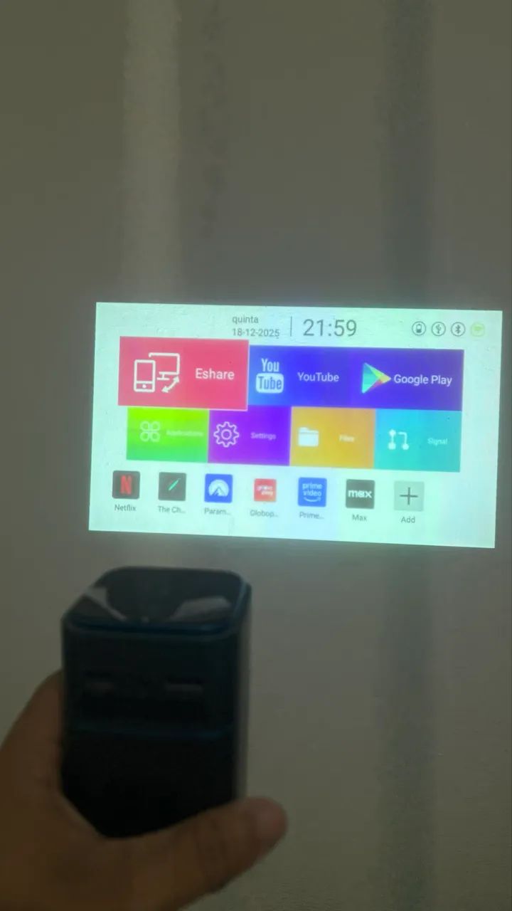 BW-VT2 Mini WIFI Projector, bluetooth Home Theater - Foto 6