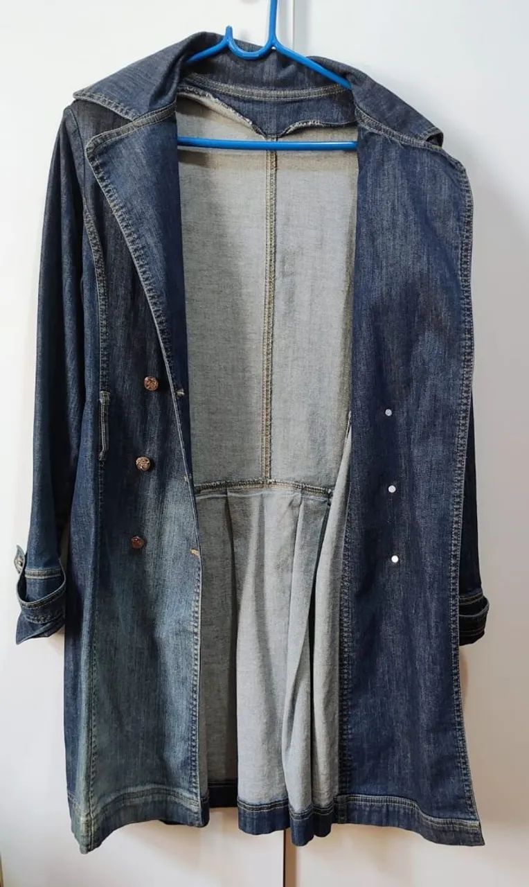 Casaco Feminino Jeans Longo  - Foto 5
