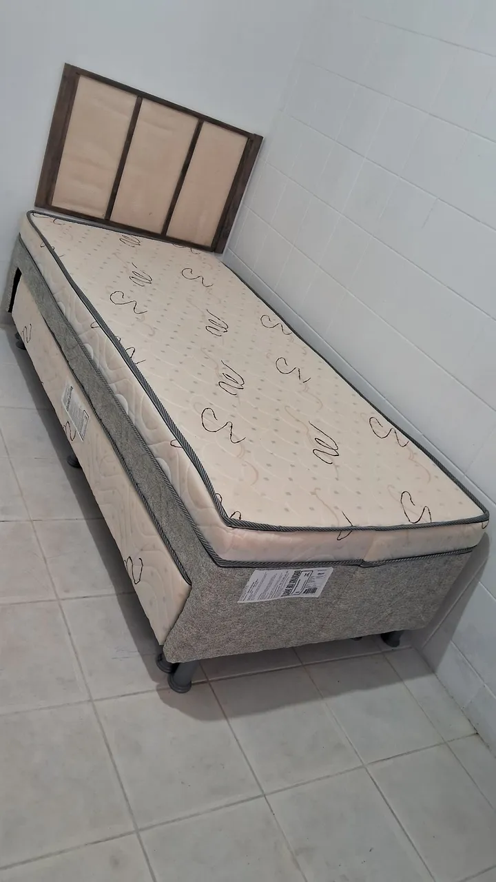 Cama Box Solteiro com alciliar