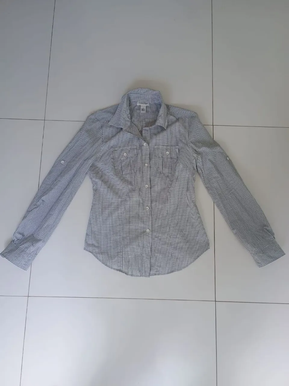 Camisa Social Feminina Xadrez Calvin Klein