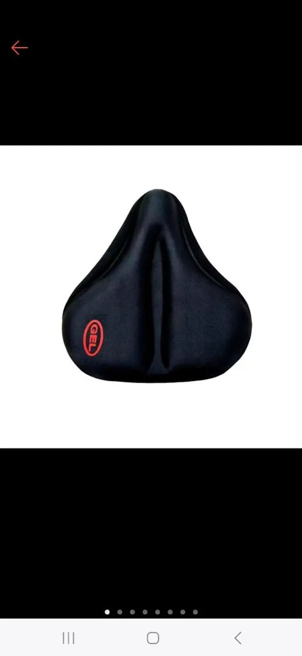 Capa de Selim em Gel para bancos largos Ergométrica Spinning.