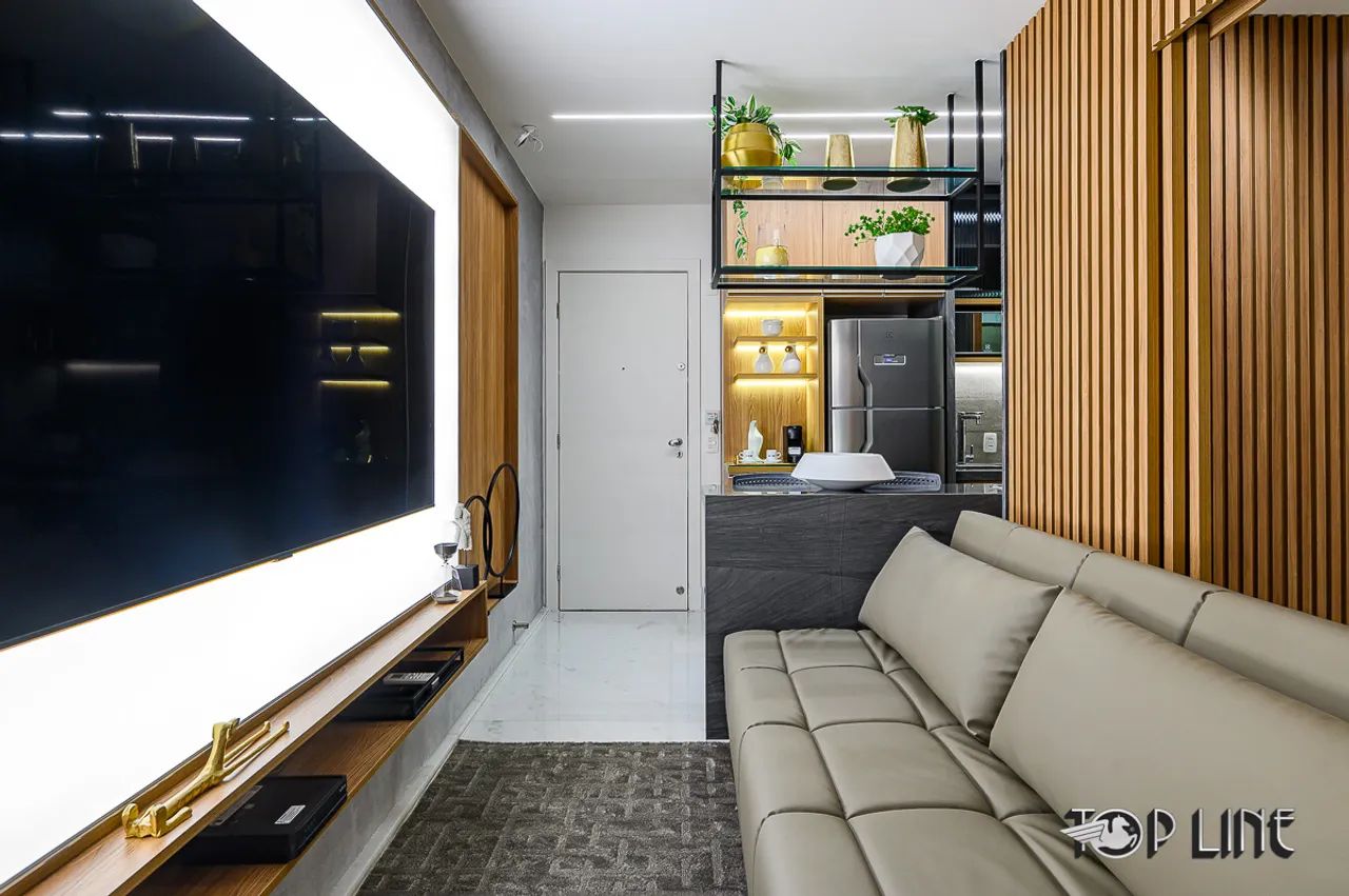 Studio com Vista Livre - Enxoval Completo, Internet e Serv. Hotel - Portal Master/sudoeste - Foto 2