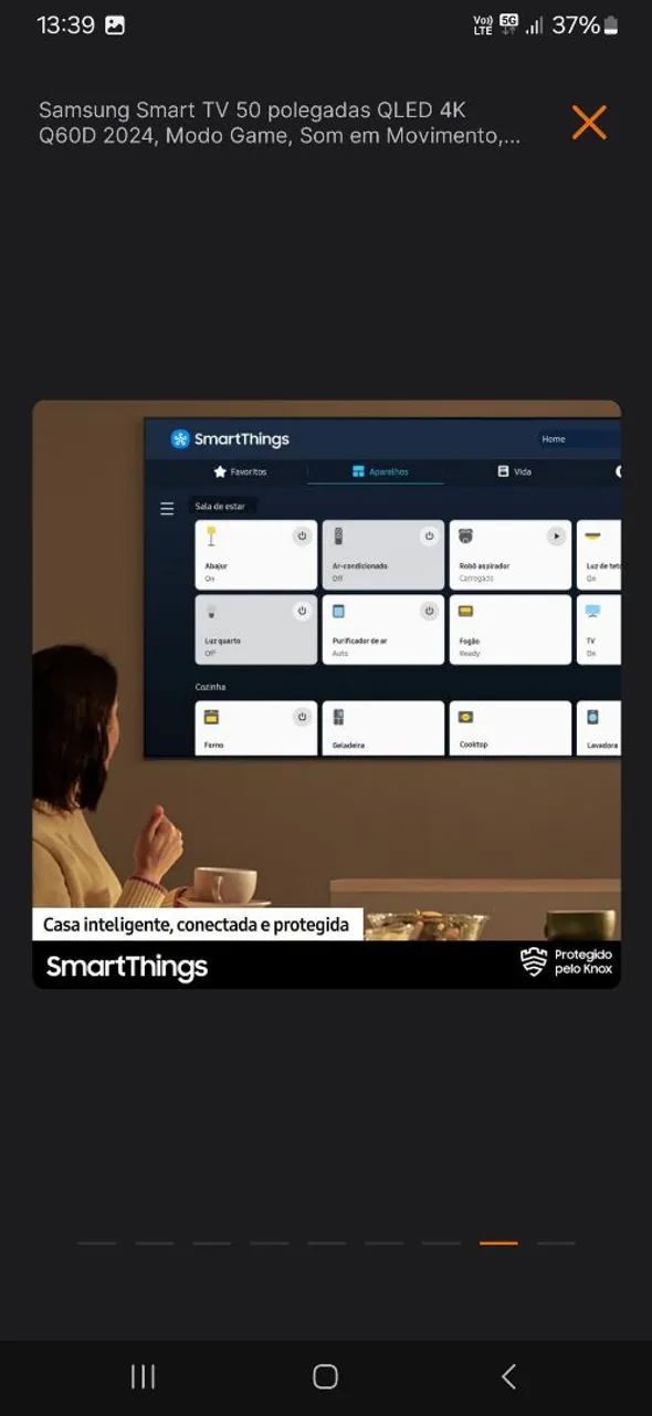 Smartv Samsung QLed 50 polegadas - Foto 5