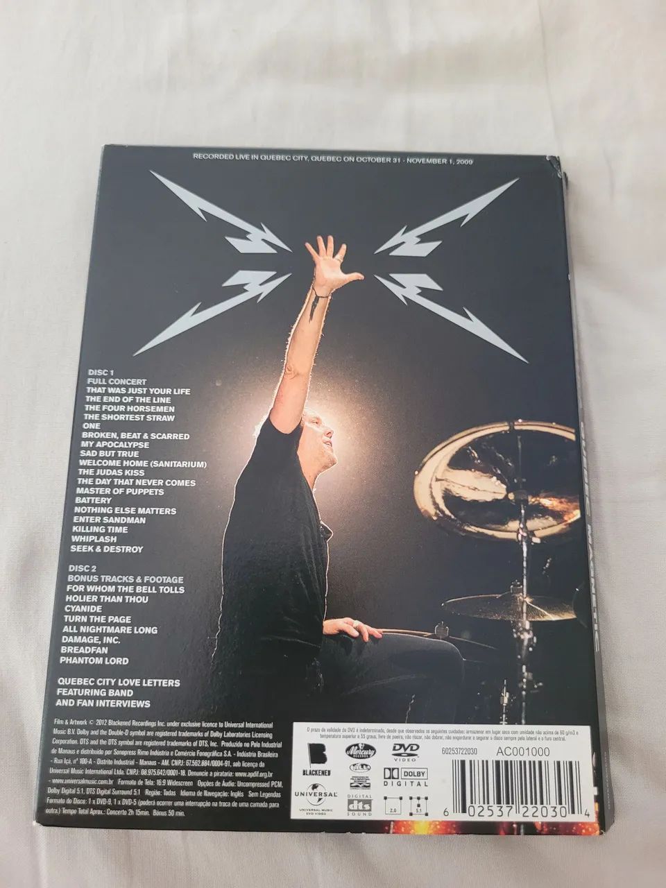 DVD Metallica Quebec Magnetic (Digipack) - Foto 2