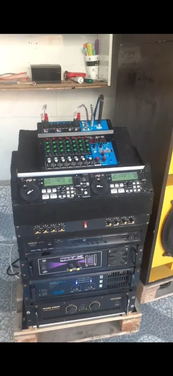 Sistema de som completo para eventos e festas