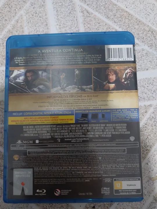 O Hobbit - A Desolação de Smaug (Blu-Ray) [1 Disco Quebrado] - Foto 2