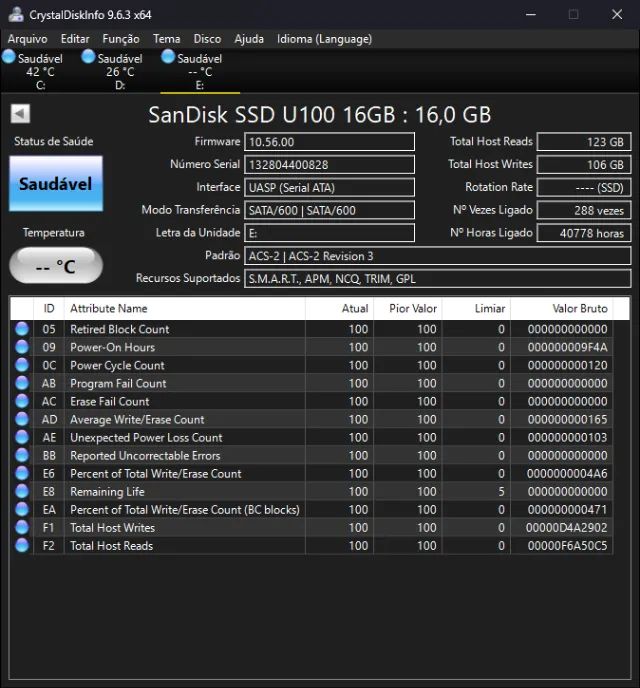 SSD Sandisk 16gb Half Slim SATA3 - Foto 3