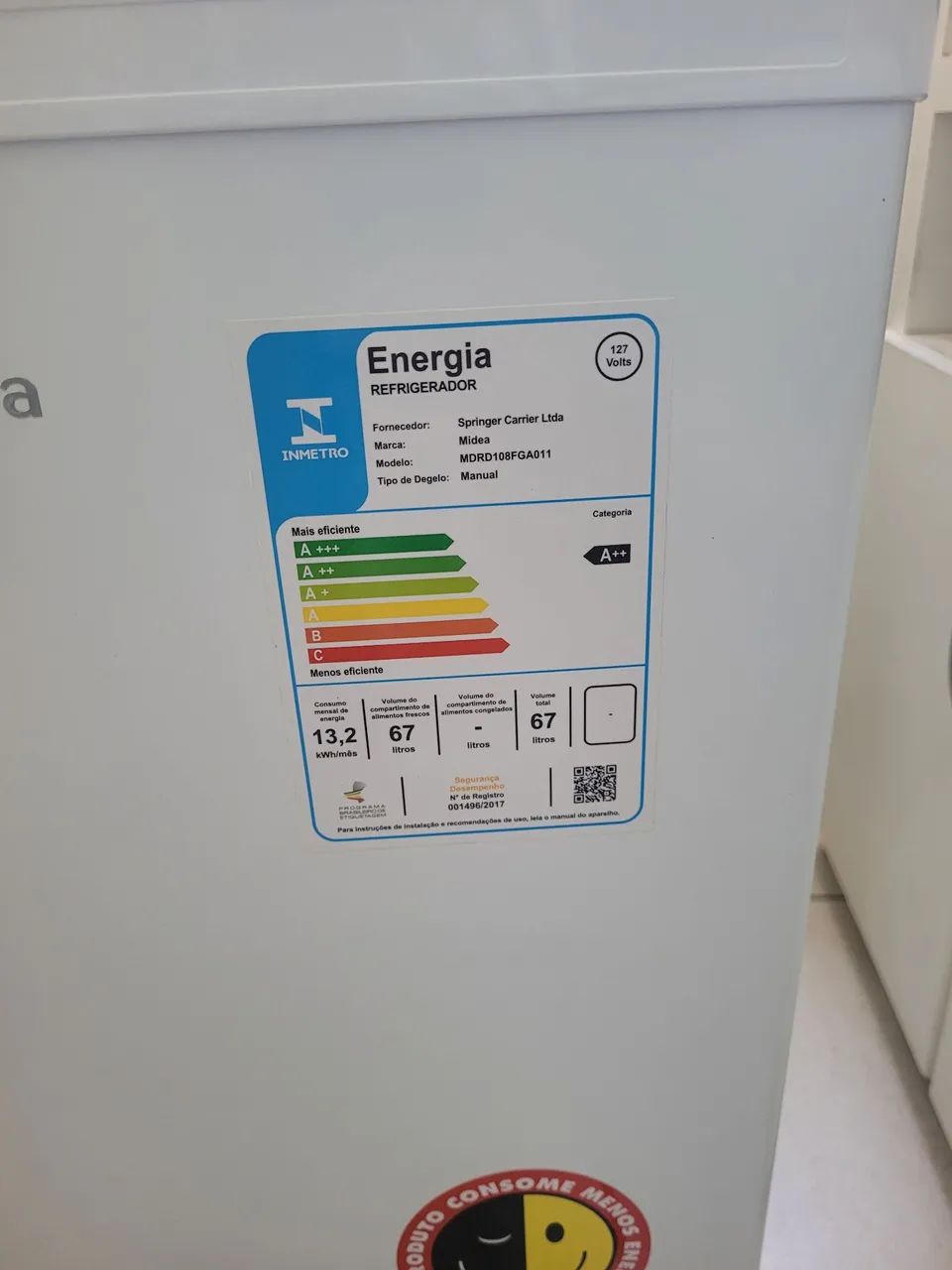Geladeira Midea 67 Litros - 10 Anos de Garantia no Compressor - Foto 2