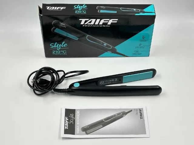 Chapinha Prancha de Cabelo Taiff Style 210°C Preta - Bivolt