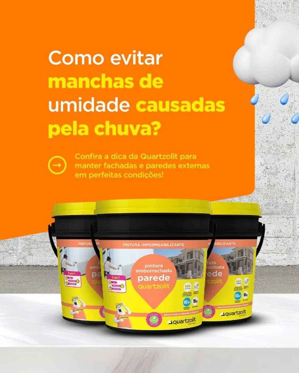 tinta emborrachada quartzolit pra parede 18kg 199,90 a vista 