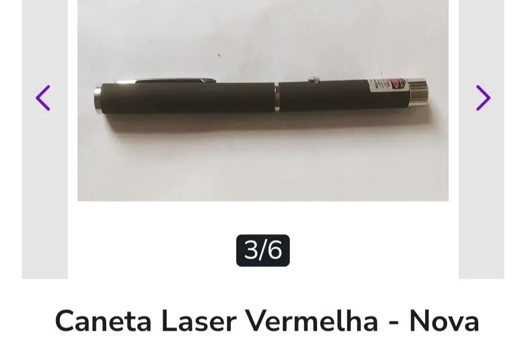 Caneta LASER vermelho - NOVA. - Foto 4