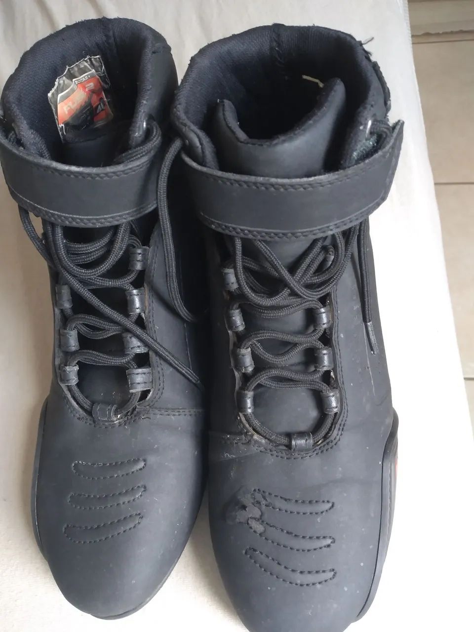 Botas de Motociclista Preta