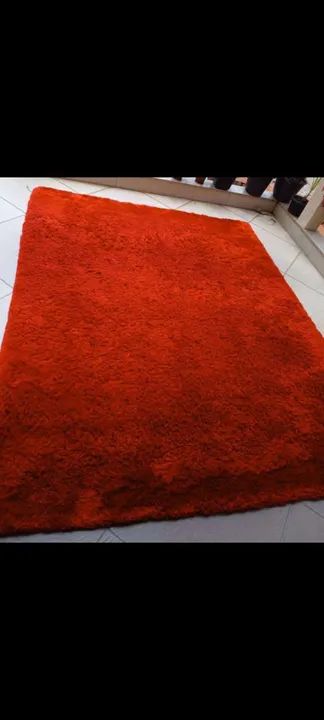 Tapete Pelúcia Vermelho