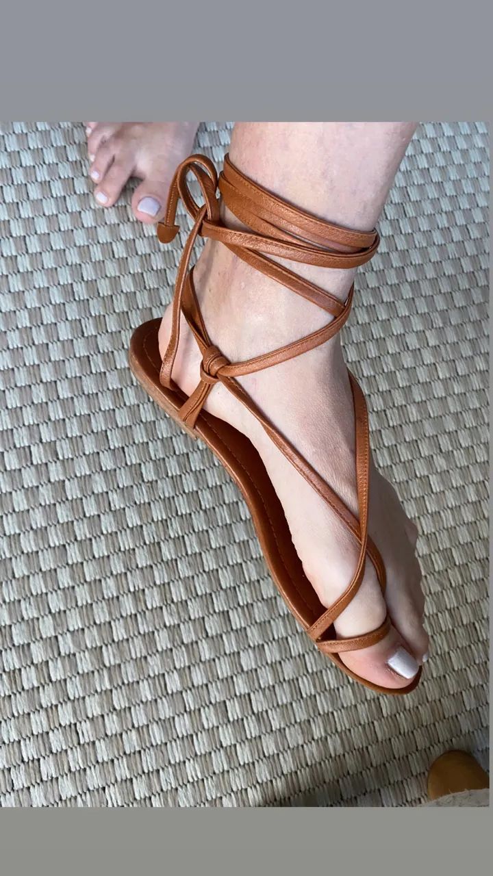 Sandália rasteira Couro ATEEN  - Foto 2