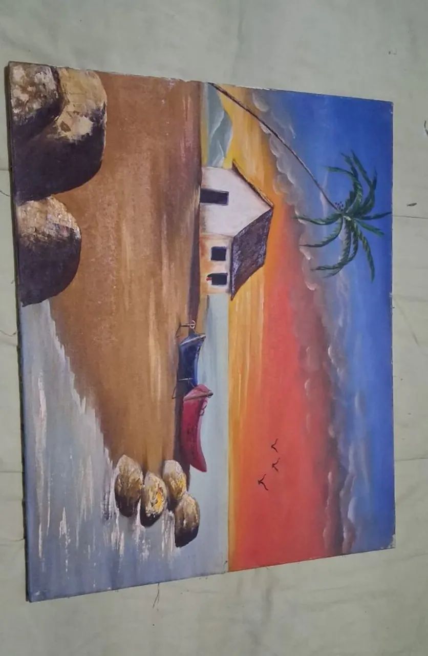 Quadros Antigos (Pinturas Manuais a Óleo) - Foto 3