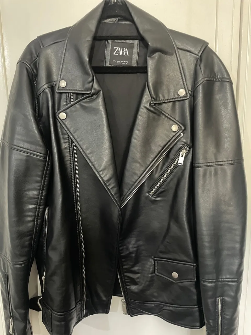Zara Jaqueta de Couro Zara - BIKER - G