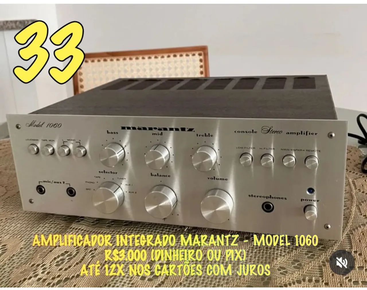Amplificador Integrado Marantz Model 1060
