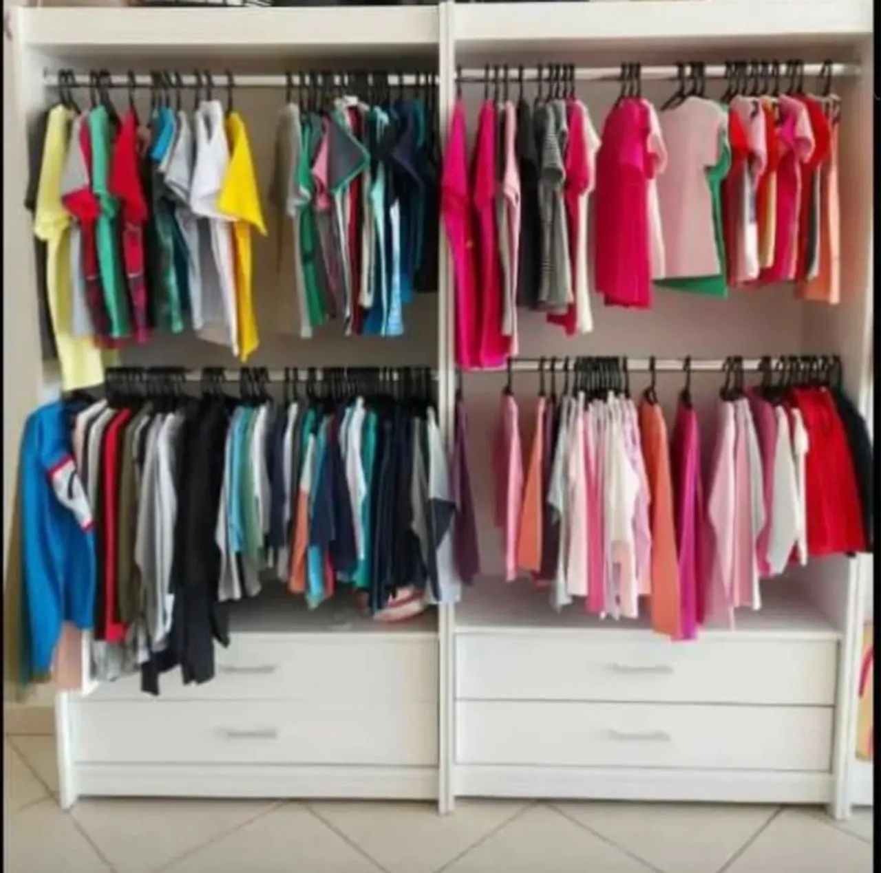 CLOSET CABIDEIRO COM GAVETAS - NOVO MDF
