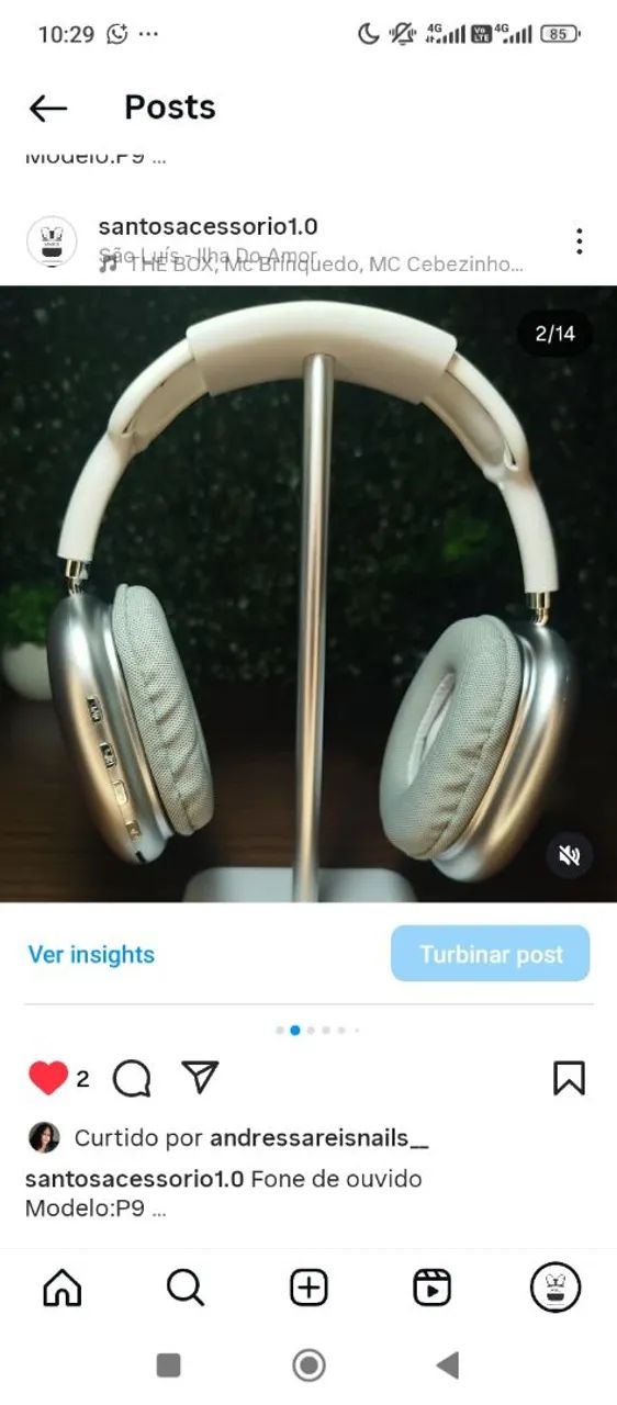 Fone de Ouvido Sem Fio P9 - Foto 2