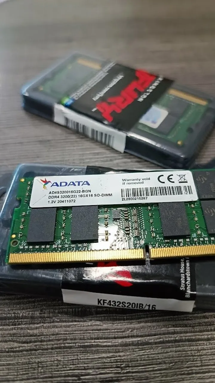 memória RAM 32GB DDR4 3200MHz ADATA para Notebook (Par)