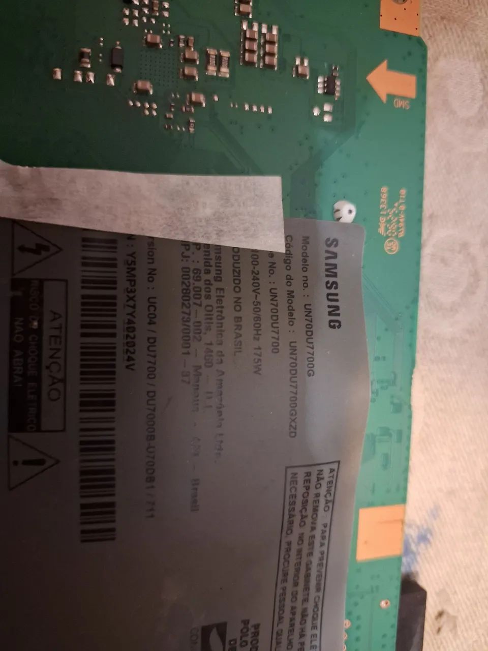 Placa principal samsung un70du7700gxzd - Foto 3