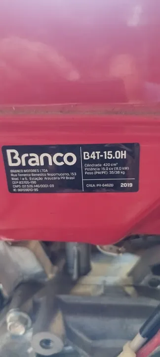 Motor Branco 15hp Partida Elétrica