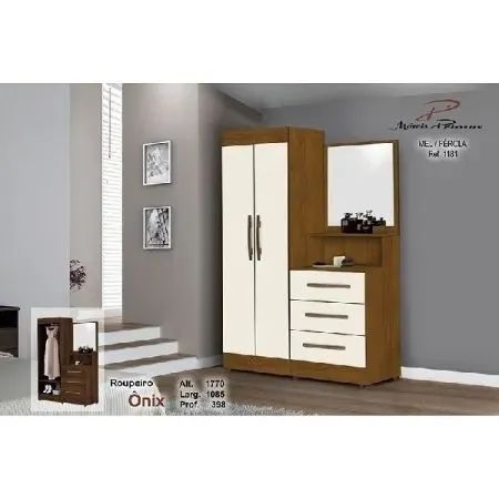 ROUP COMODA ONIX 2P 3G C/PES E ESP - MEL/ PEROLA