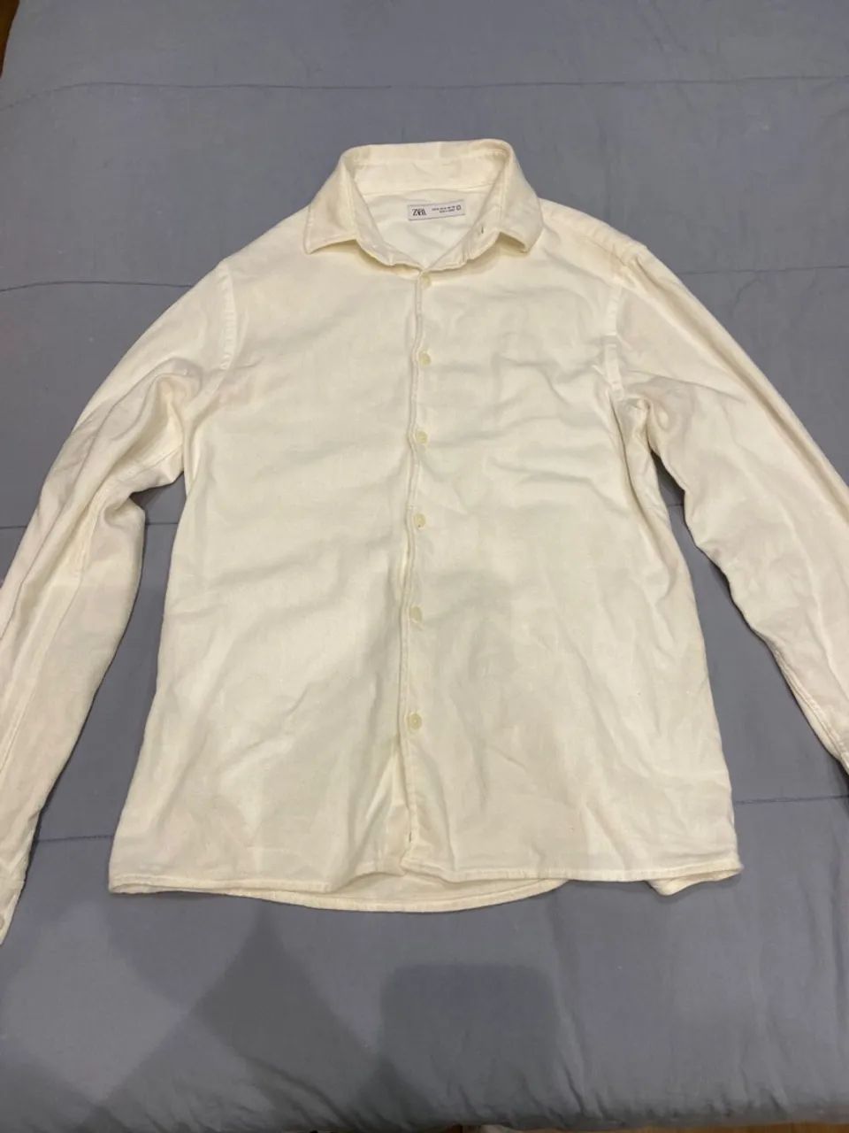 Camisa Zara Bege Tamanho M Roupas Mossunguê, Curitiba