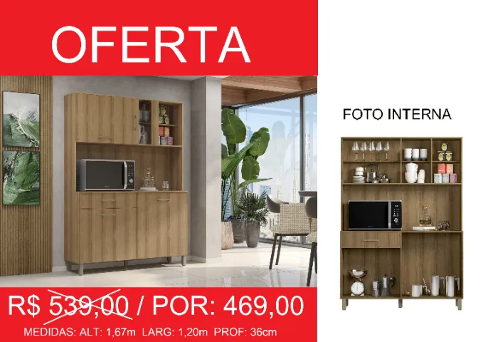 Armario para cozinha em oferta