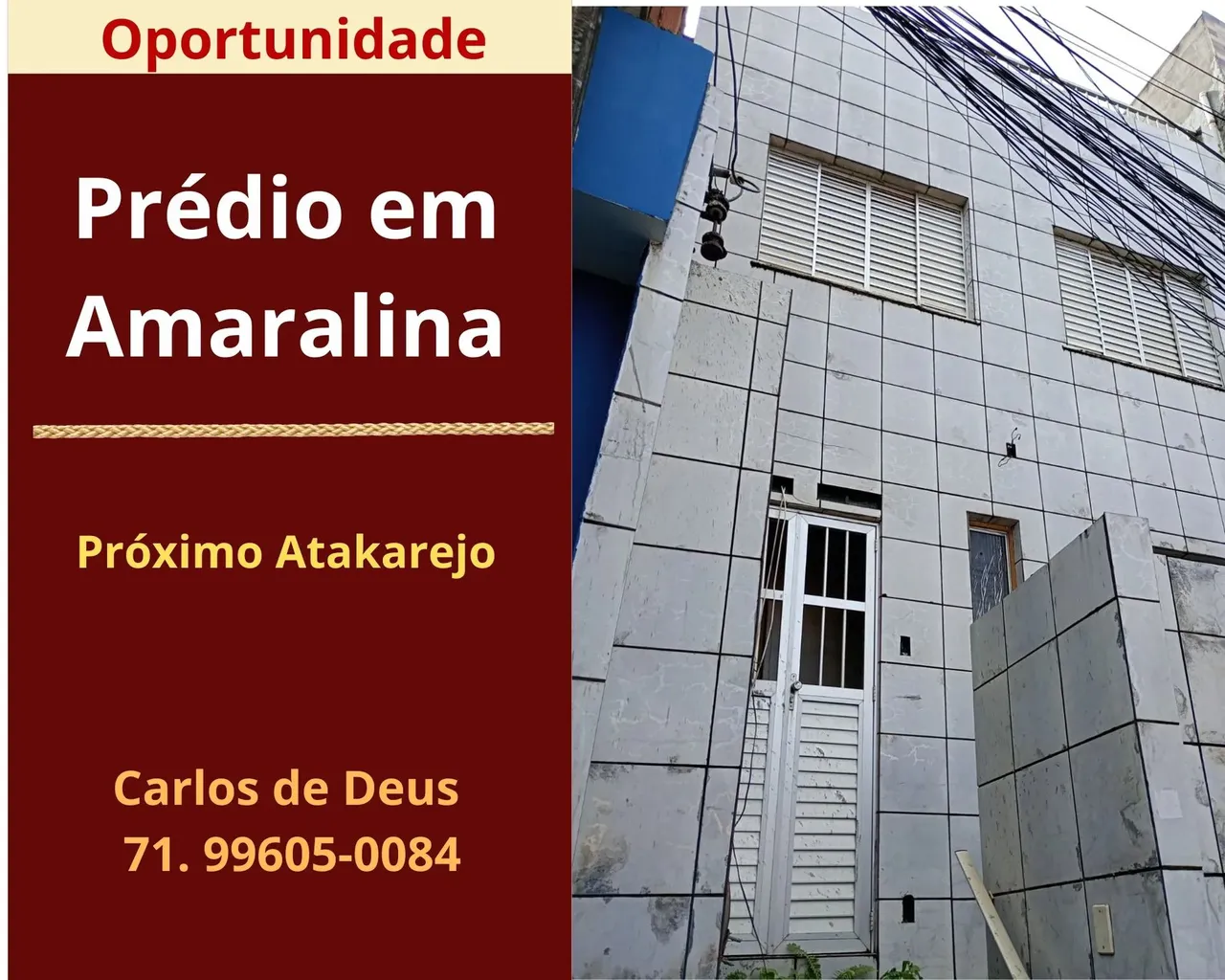 Amaralina, excelente Prédio com 02 Pavimentos, perto do Atakarejo