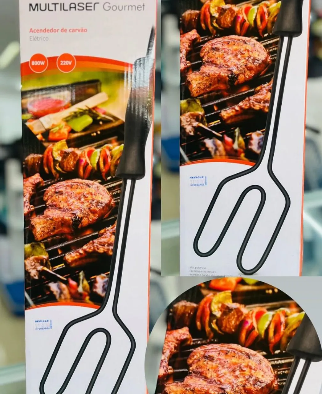 Acendedor Elétrico de Carvão Multilaser Gourmet
