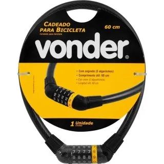 CADEADO VONDER P/BICICLETA 60CM C/SEGREDO - Foto 4