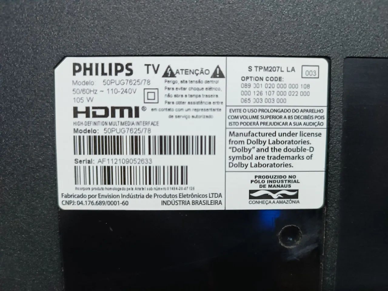 TV Philips Smart 50 polegadas Modelo 50PUG7625/78 - Foto 2