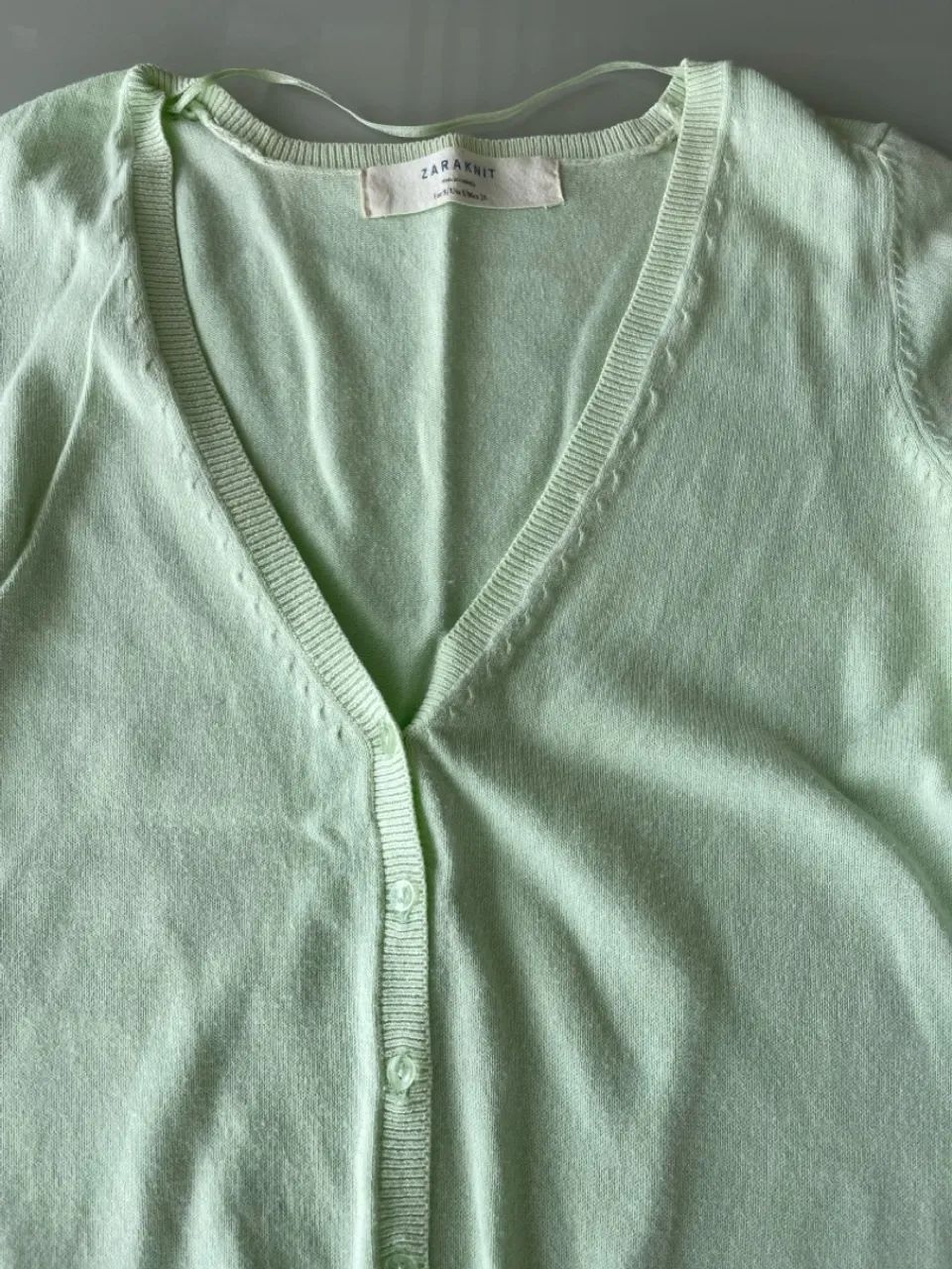 Cardigã Zara P verde - Foto 2