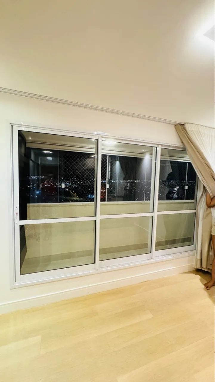 Porta de vidro (3 folhos) 